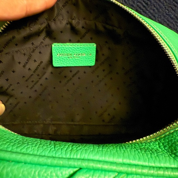 Golden Goose Star Patch Leather Crossbody Bag Green - Picture 9 of 10